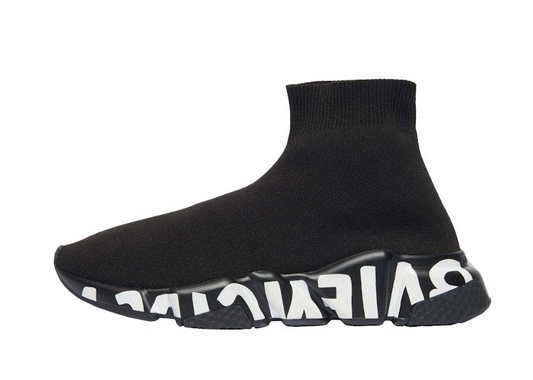 Balenciagaa_Speed_Runners_Graffiti_Black_White