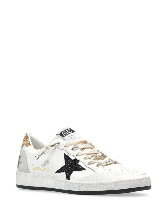Golden Goose Ball star White Black Gold Ice