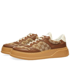 Guccii Embossed GG Logo Cream Canvas Leather