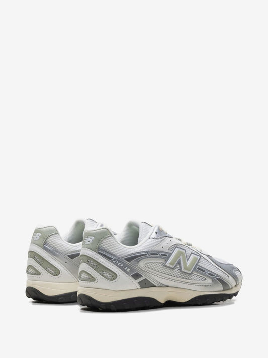 Newbalance 204L silver metallic white and brown