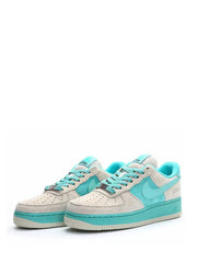 airforce 1 x tiffany grey blue with og box bottel packing laces
