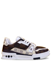 louis vuitton LV BROWN trainer new sneaker leather