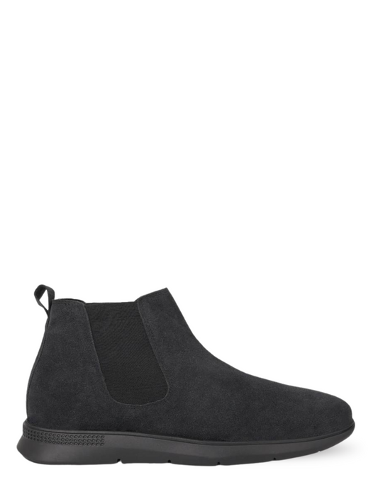 Zaraa Chain Chelsea Suede Black