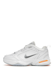 Nikee air monarch iv snow day white total orange metallic silver