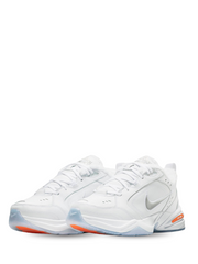 Nikee air monarch iv snow day white total orange metallic silver