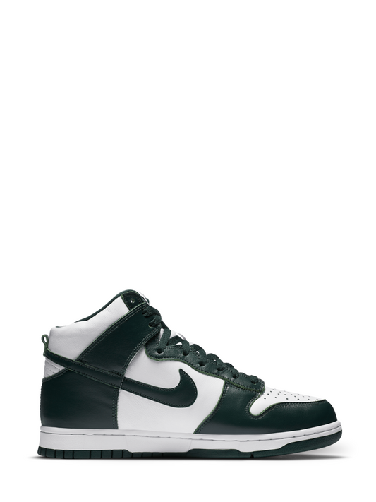 sb dunk high spartan green fix