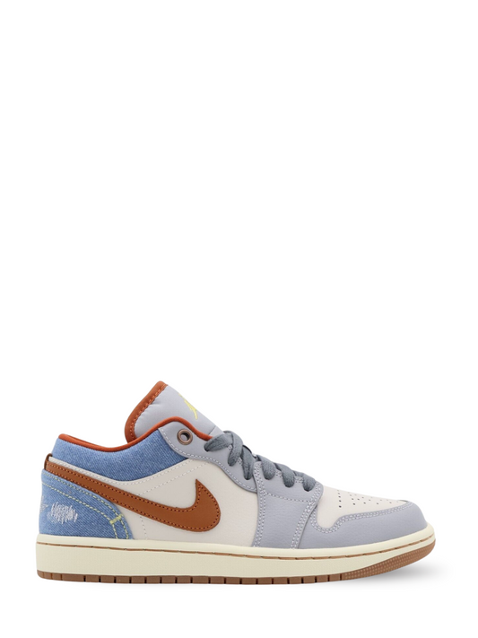 Nikee Air Jordan 1 Low Phantom REPAIRED DENIM