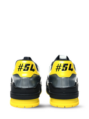 LOUIS VUITTON TRAINER SNEAKERS IN BLACK PATENT CANVAS