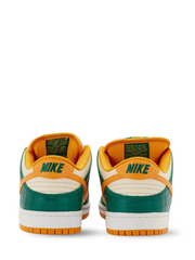 x sb dunk low green orange