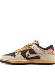 stussy x sb dunk low beige black