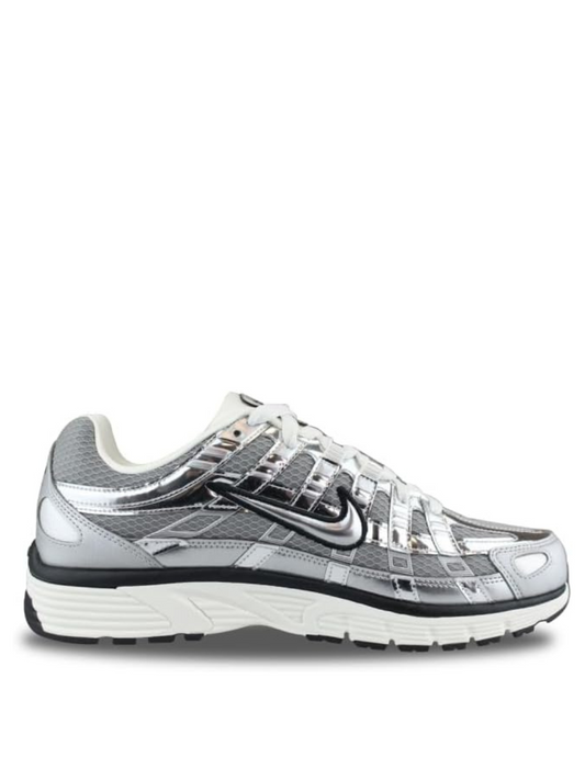 nikee p 6000 white metallic silver