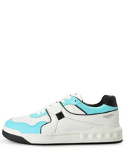 Valentinoo garavani one stud low top nappa sneaker white light blue fix