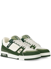 LOUIS VUITTON TRAINERS GREEN WHITE