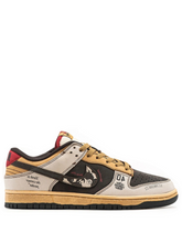 stussy x sb dunk low beige black