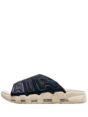 air uptempo slide cream black reflective