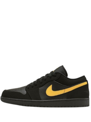 air jordan 1 low black yellow