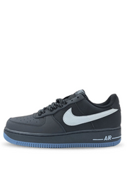 Nikee AirForce 1 "Black Reflective Swoosh"