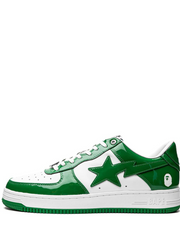 Bathing Ape Bape Sta Patent Leather Green White