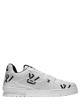Louis Vuitton LV Monogram Trainer Black Logo Sneakers