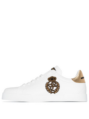 Dolce Gabbana Portofino Crown Patch White Gold