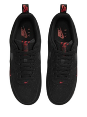 Nikee Airforce 1 LOW MULTI SWOOSH BLACK CRIMSON