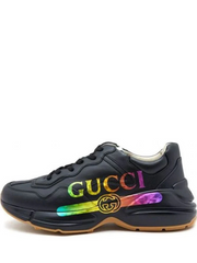 Gucci_. rython black logo sneakers