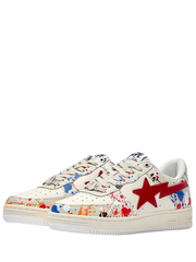 A Bathing Ape Bapesta Low Paint Splatter