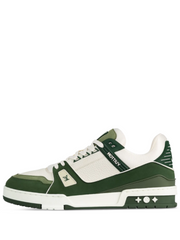 LOUIS VUITTON TRAINERS GREEN WHITE