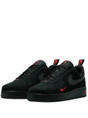 Nikee Airforce 1 LOW MULTI SWOOSH BLACK CRIMSON