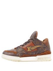 Louis Vuitton LV Trainer Sneaker Monogram Eclipse Brown