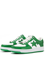 Bathing Ape Bape Sta Patent Leather Green White