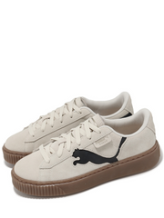 Pumaa Suede Platform Beige Brown