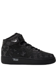louis vuitton x air force 1 mid top black