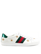 guccii star bee ace white