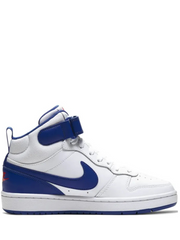 Nikee air Court borough mid 2 white blue