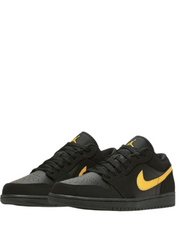 air jordan 1 low black yellow