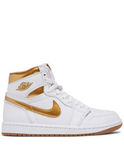 Nikee Air Jordan 1 Retro High OG Metallic Gold