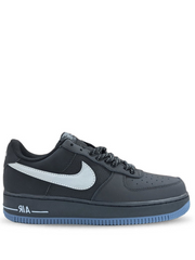 Nikee AirForce 1 "Black Reflective Swoosh"