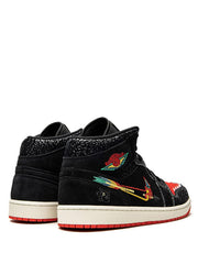 nik e Air Jordan 1 mid se siempre familia black red