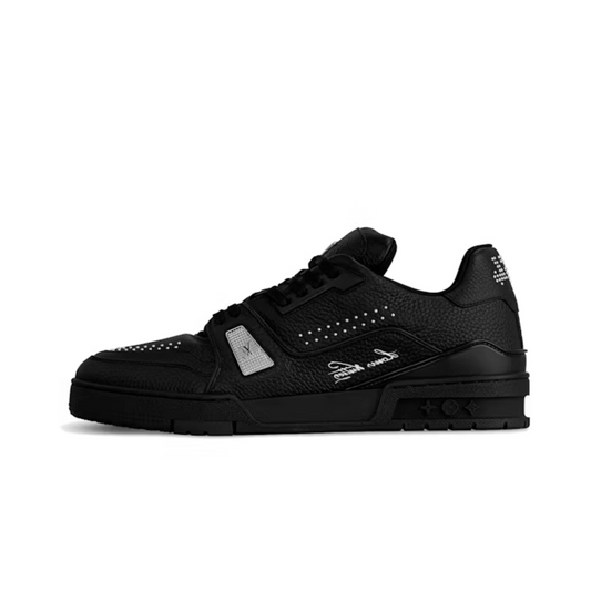 louiss vuitton LV Trainer Black Calf Leather 512