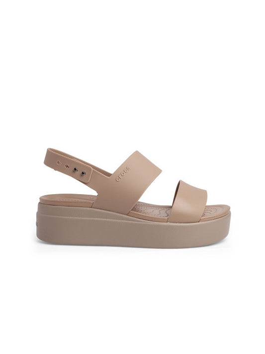 Crocss brooklyn slingback low wedge sandals