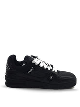 louis vuitton SKATE TRAINER PREMIUM SNEAKERS FULL BLACK