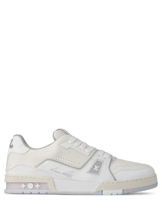 Louiis vuitton trainer sneaker white signature Premium