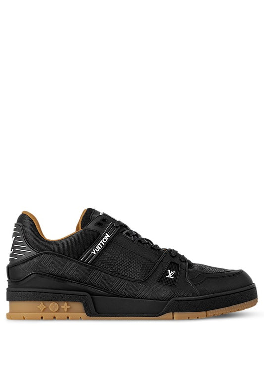 Louiss Vuittonn LV Trainer Leather Black Gum