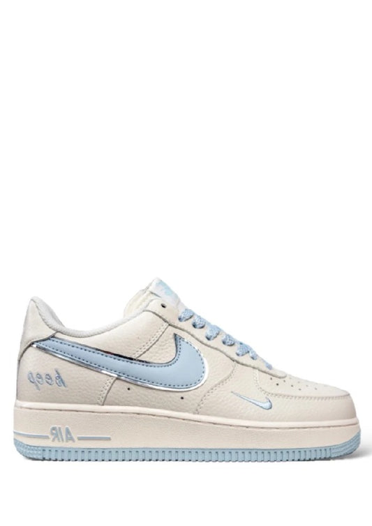 nikee airforce 1 07 low keep fresh beige blue silver sale