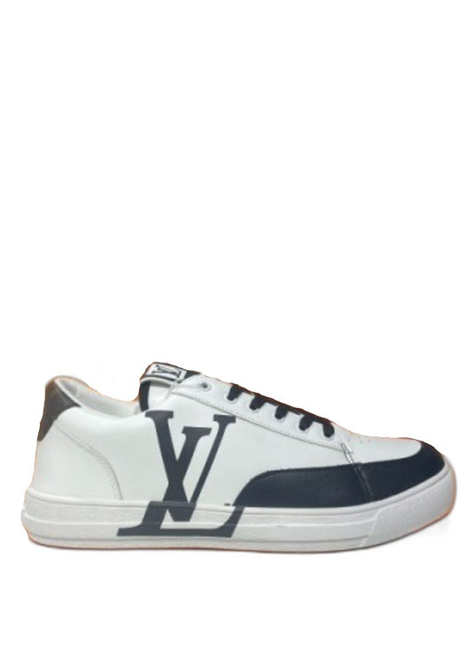Louis Vuitton LV White Black Logo fix