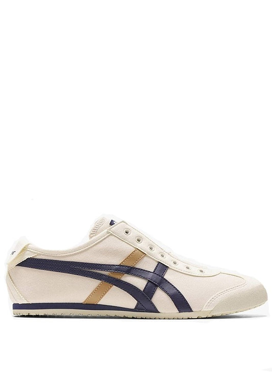 Onitsuka Tiger Mexico 66 Slip On Beige Navy Blue 410