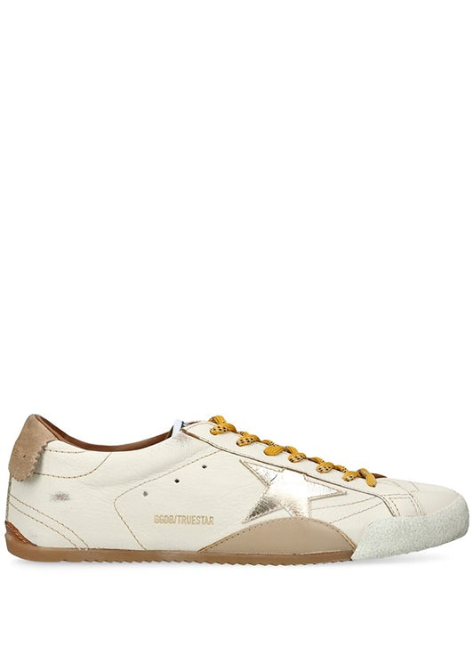 Golden Goose True Star White Nappa Leather With Gold Star 1300