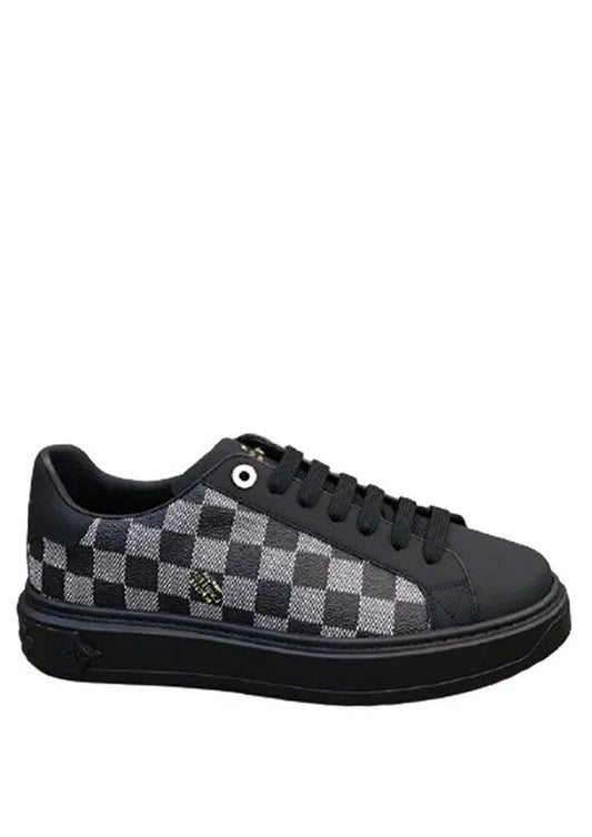 LOUIS Vuitton LV DESIGNER BLACK SNEAKER Fixed