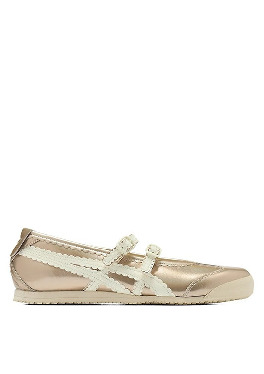 Onitsukaa Tiger Mexico 66 TGRS Metallic Pack Champagne Cream
